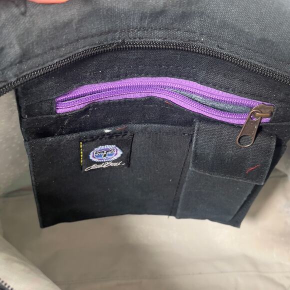 Laurel Burch Playful Dogs & Doggies Colorful Cotton Canvas Beach Bag 19 x 15 x 5 - Picture 5 of 16